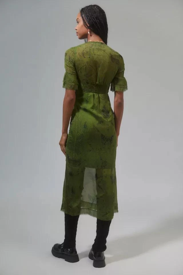 商品Urban Outfitters|UO Florence Chiffon Printed Midi Dress,价格¥74,第3张图片详细描述