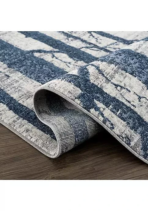 商品Abani Rugs|Rugs Mist Mis140a Blue Trees Area Rug 6 X 9,价格¥1080,第3张图片详细描述