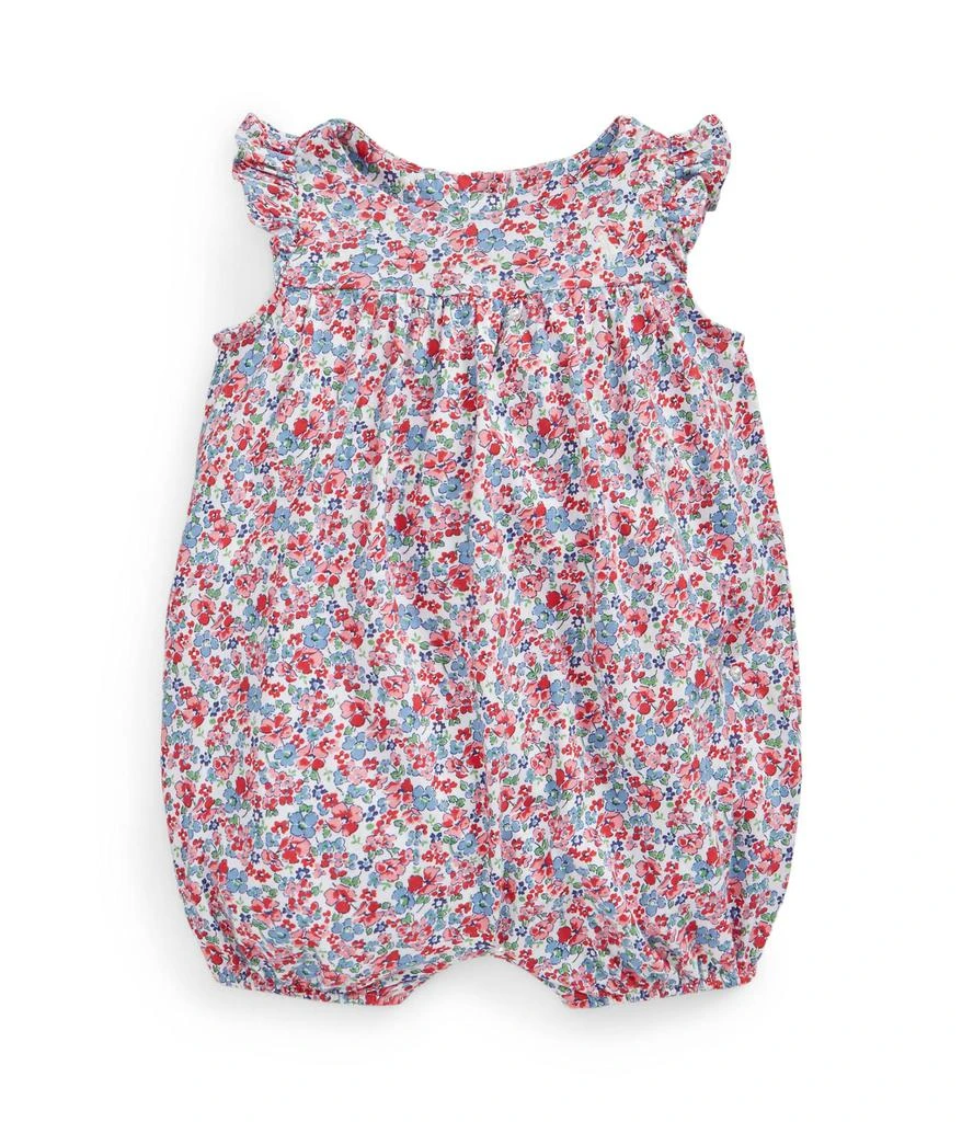 商品Ralph Lauren|Floral Cotton Jersey Bubble Shortall (Infant),价格¥302,第1张图片