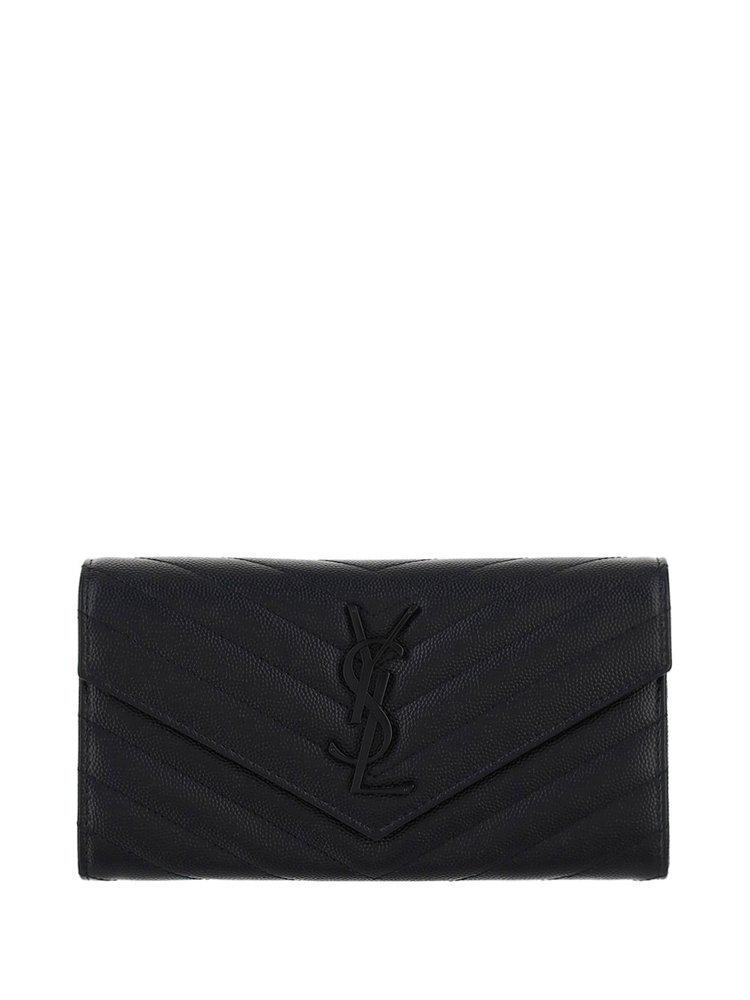 商品Yves Saint Laurent|Saint Laurent Cassandre Logo Plaque Wallet,价格¥4746,第1张图片