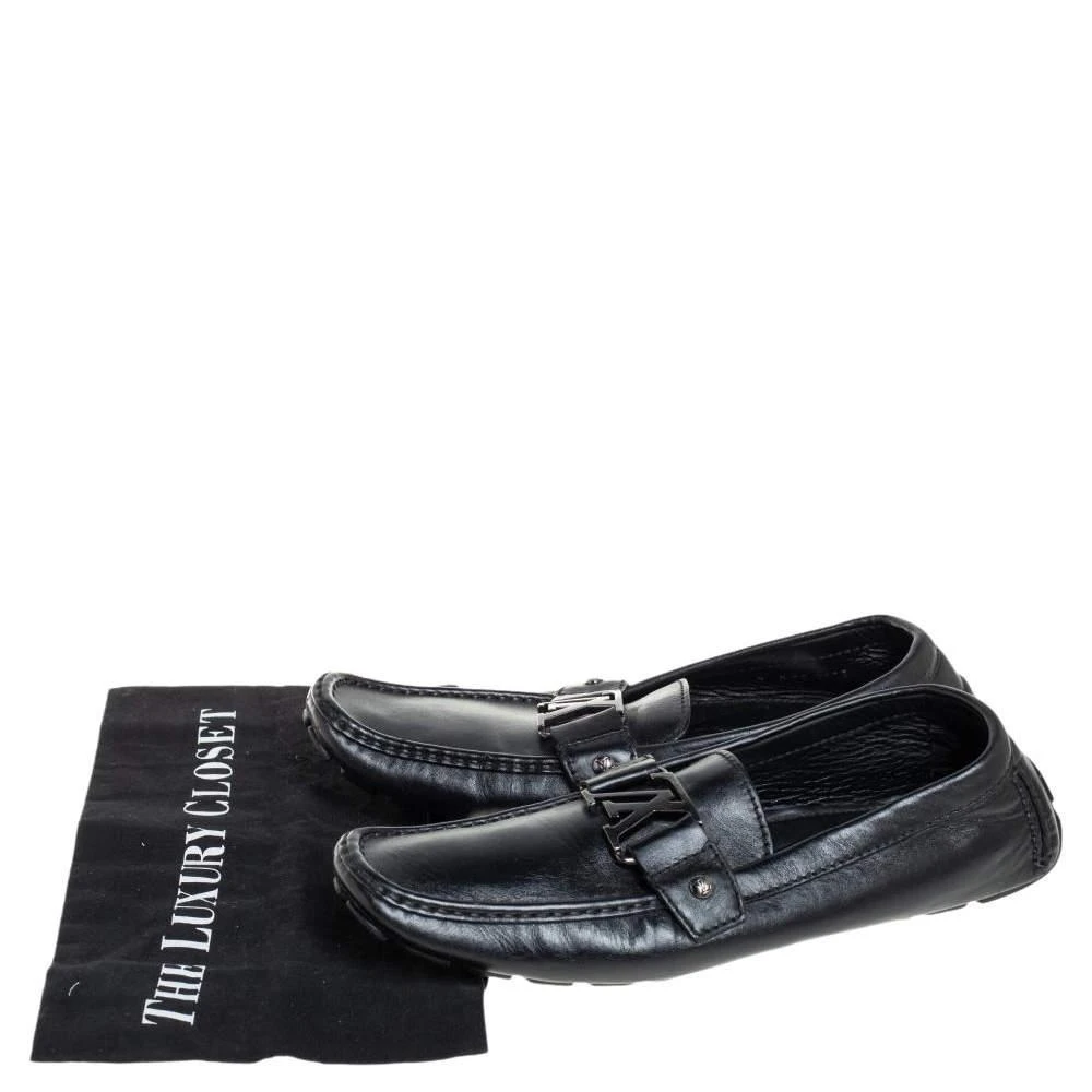 Louis Vuitton Black Leather Monte Carlo Loafers Size 43 商品