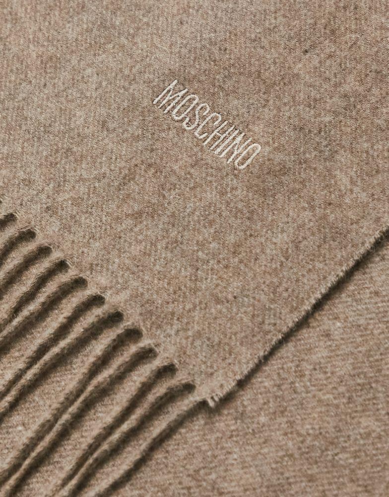 Moschino wool scarf in grey商品第4张图片规格展示