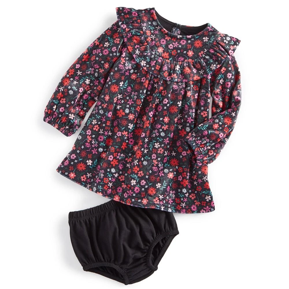 商品First Impressions|Baby Girls Floral Ruffled Dress, Created for Macy's,价格¥127,第2张图片详细描述