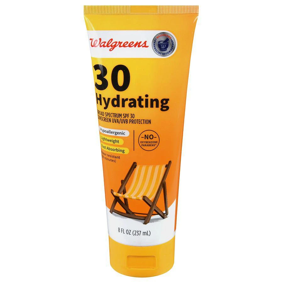 商品Walgreens|Hydrating Sunscreen Lotion SPF 30,价格¥63,第1张图片