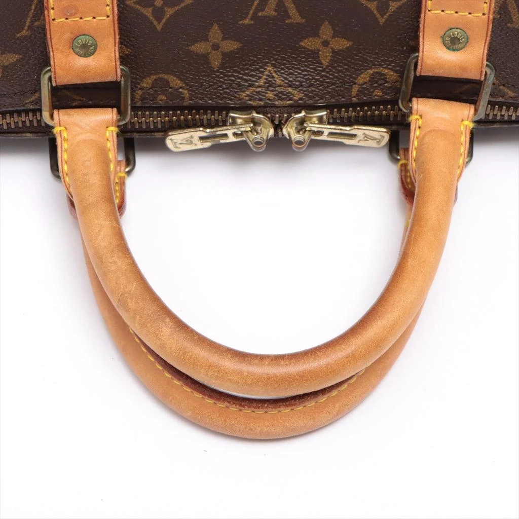 Louis Vuitton Brown Monogram Canvas Leather Keepall 55 cm Bandouliere Duffle Bag Luggage 商品