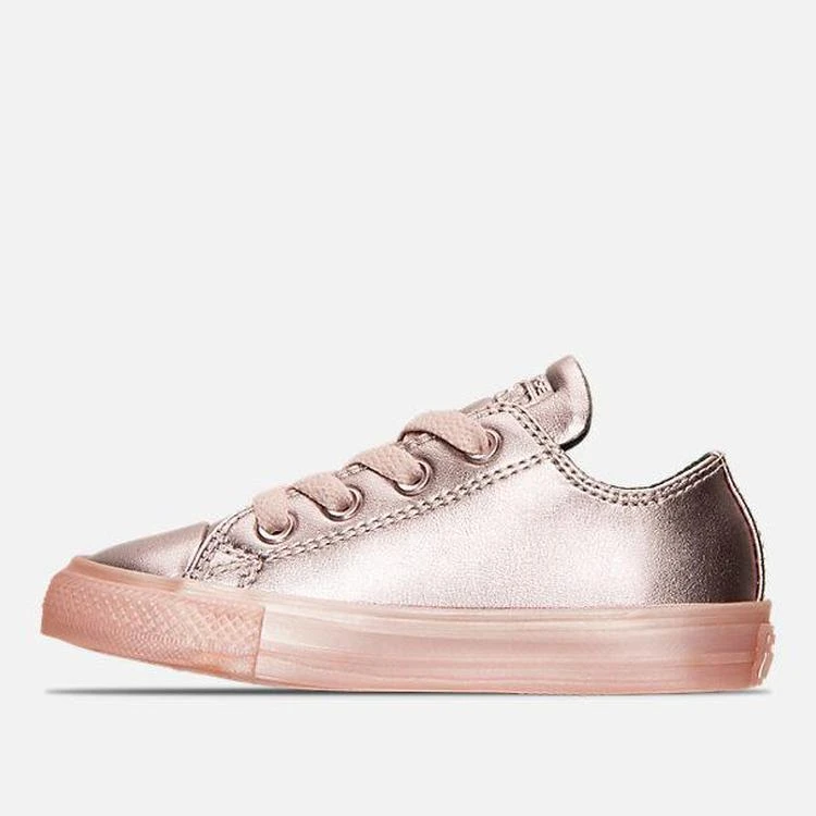 商品Converse|Girls' Toddler Converse Chuck Taylor All Star Ox Leather Metallic Casual Shoes,价格¥186,第4张图片详细描�述