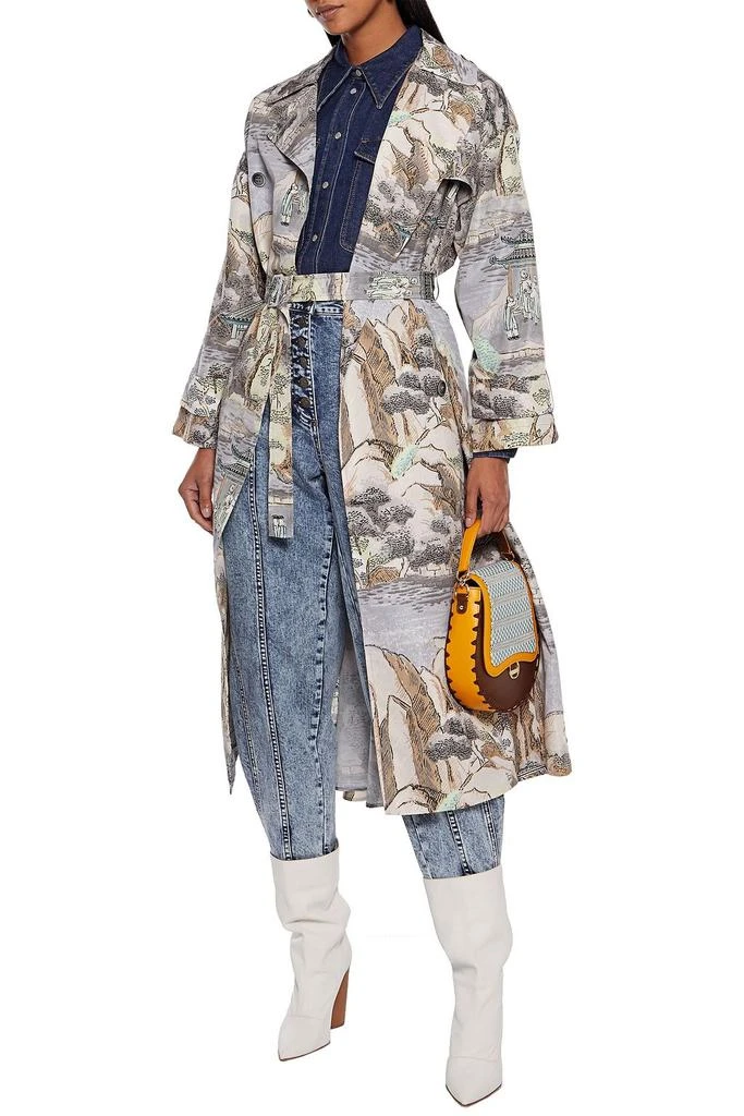 商品RED Valentino|Belted printed shell trench coat,价格¥4070,第2张图片详细描述