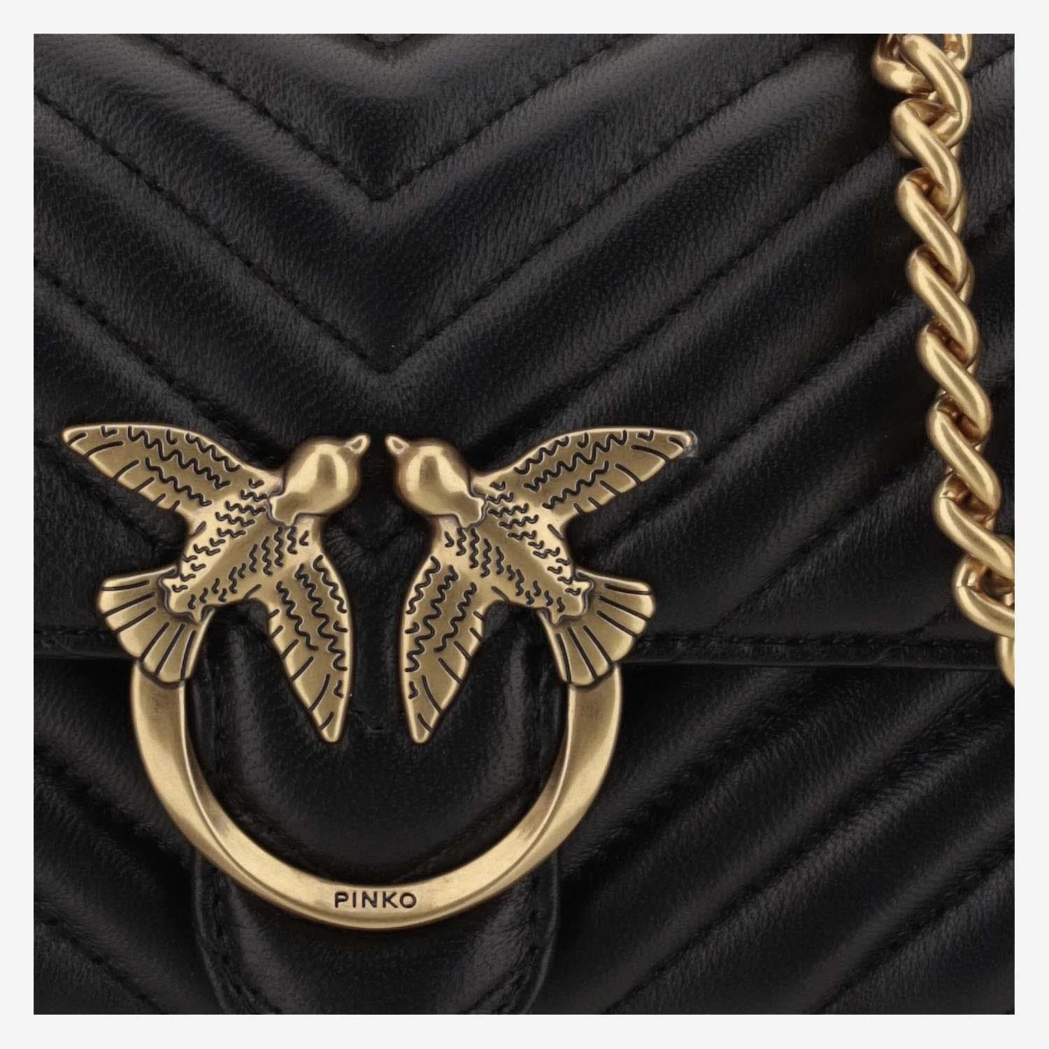 商品【商品预售7天】 PINKO|PINKO 女士单肩包 100074A0GKZ99Q-1 黑色,价格¥1605,第5张图片详细描述