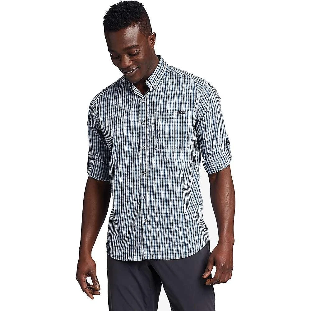 商品Eddie Bauer|Eddie Bauer Travex Men's Pack IT Tech Seersucker LS Shirt,价格¥292,第3张图片详细描述