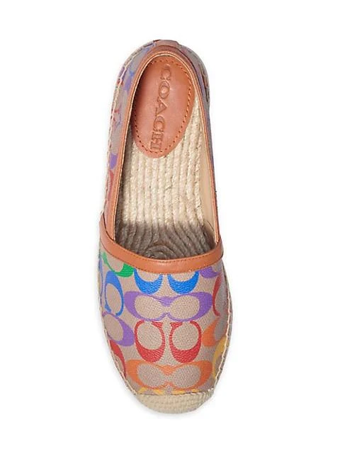 商品Coach|Collins Pride Monogram Coated Canvas Espadrilles,价格¥315,第5张图片详细描述