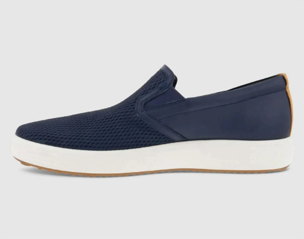 商品ECCO|Men's Soft 7 Slip-On Shoes In Marine Lion,价格¥966,第3张图片详细描述