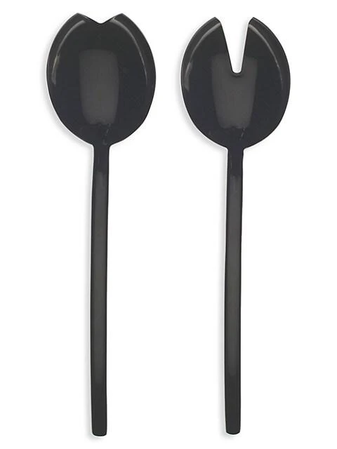 商品Mepra|Due 2-Piece Oro Nero Salad Server Set,价格¥1720,第1张图片