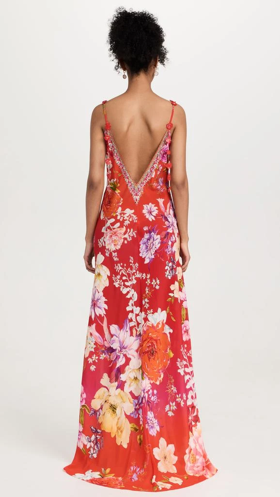 商品Camilla|V Neck Full Length Bias Slip Dress,价格¥2557,第2张图片详细描述