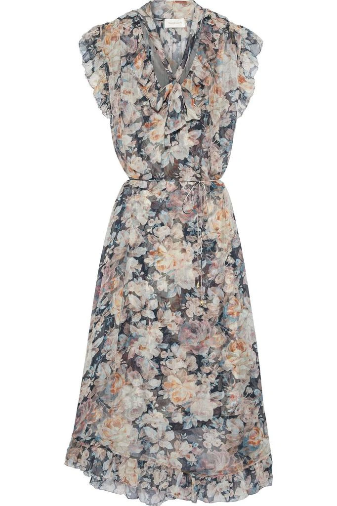 商品Zimmermann|Tempest floral-print georgette midi dress,价格¥2685,第1张图片