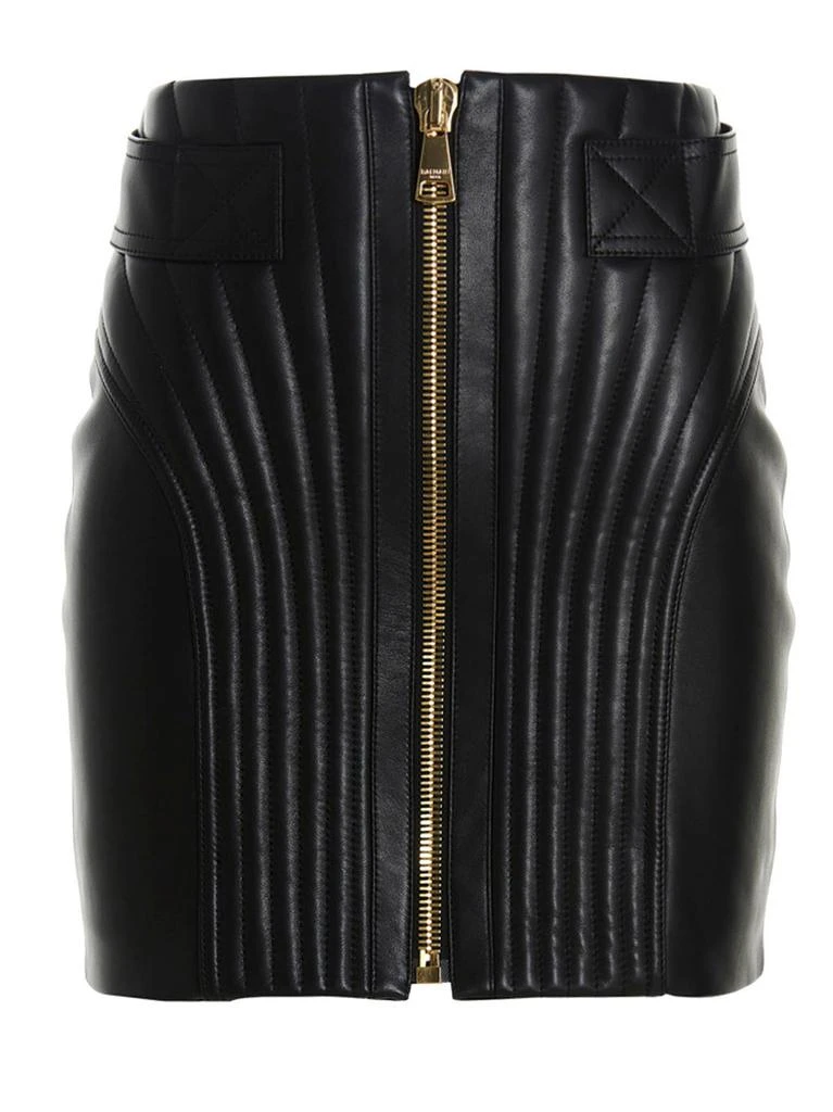 商品Balmain|Leather skirt,价格¥4817,第1张图片