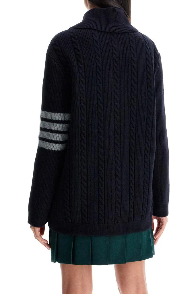 商品Thom Browne|'4-bar heavy knit cardigan,价格¥12601,第3张图片详细描述