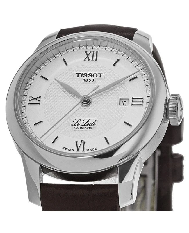 商品Tissot|Tissot Le Locle Automatic Silver Dial Leather Strap Women's Watch T006.207.16.038.00,价格¥3755,第3张图片详细描述