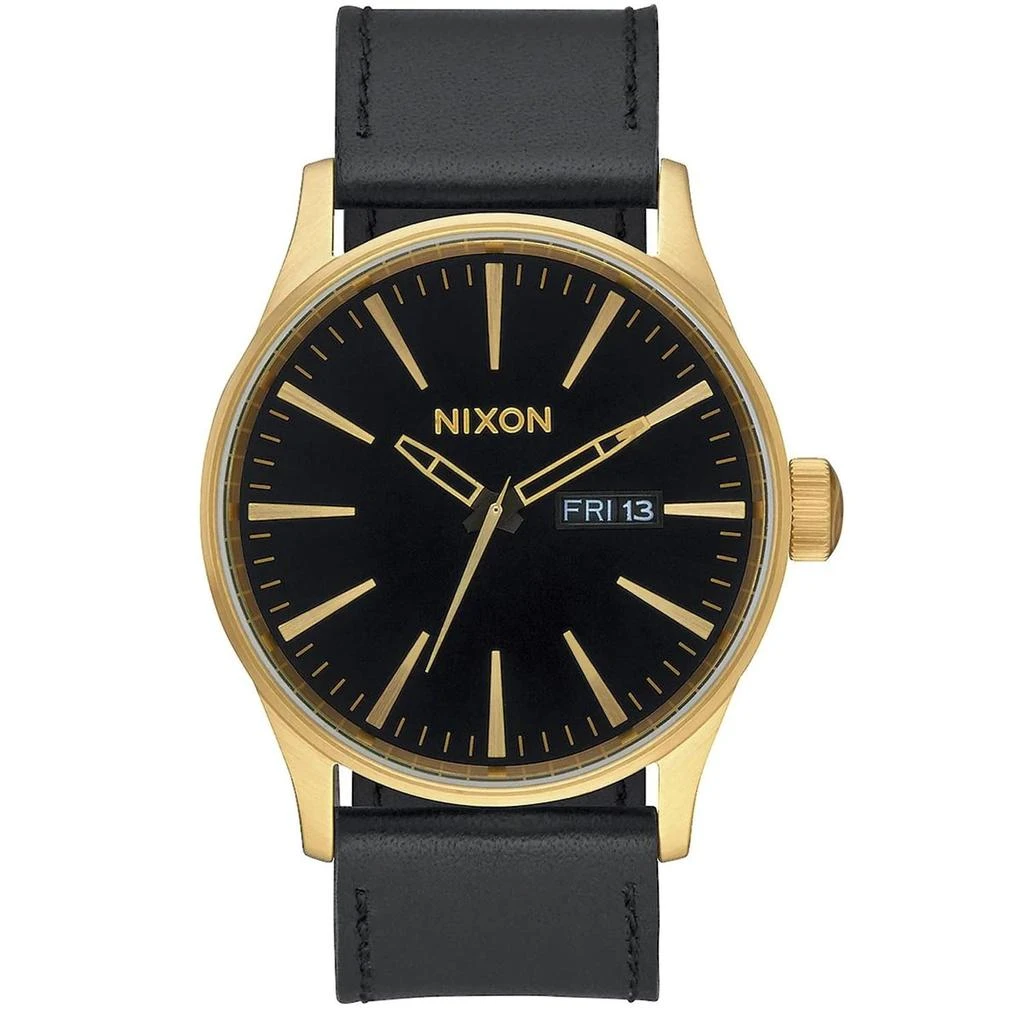 商品Nixon|Nixon Men's Sentry Black Dial Watch,价格¥952,第1张图片