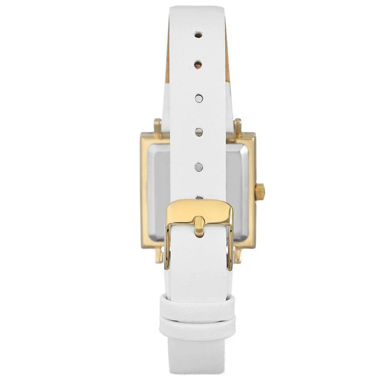 商品Anne Klein|Women's White Leather Strap Watch 26x26mm,价格¥361,第3张图片详细描述