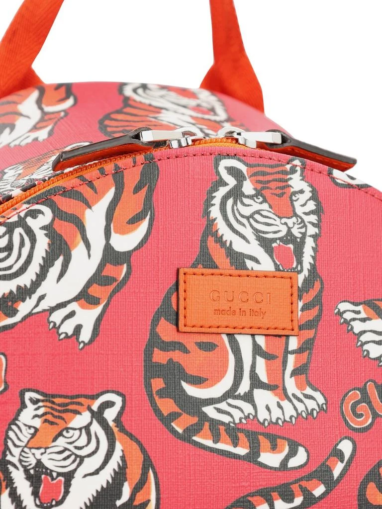 商品Gucci|Gucci Kids Tiger Printed Zip-Up Backpack,价格¥6408,第4张图片详细描述