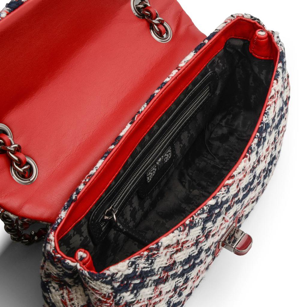 Karl Lagerfeld Paris Agyness Holiday Red Multicolor Polyester Shoulder Bag LH0HI283FYA商品第4张图片规格展示