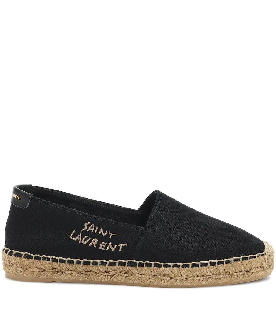 商品Yves Saint Laurent|Embroidered canvas espadrilles,价格¥3214,第7张图片详细描述