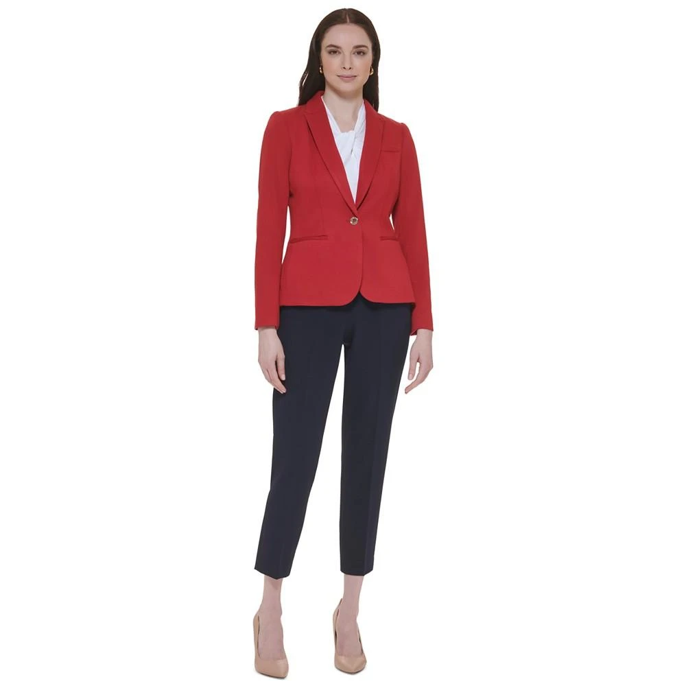 商品Tommy Hilfiger|Women's One-Button Elbow-Patch Blazer,价格¥1034,第4张图片详细描述