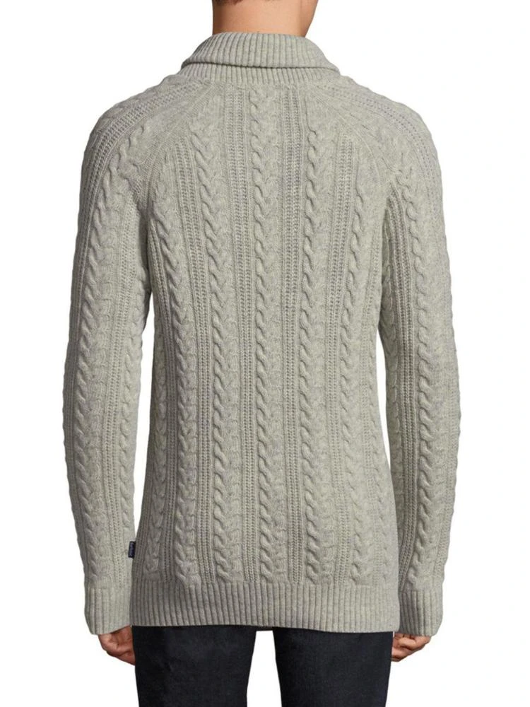 商品Barbour|Cable-Knit Wool Shawl Sweater,价格¥498,第2张图片详细描述