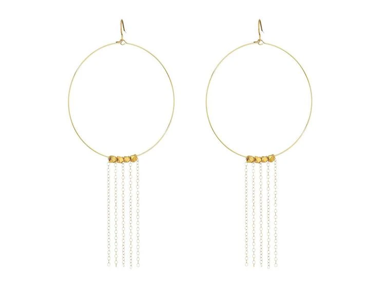 商品Vanessa Mooney|The Beat Generation Fringe Hoops Earrings,价格¥213,第1张图片