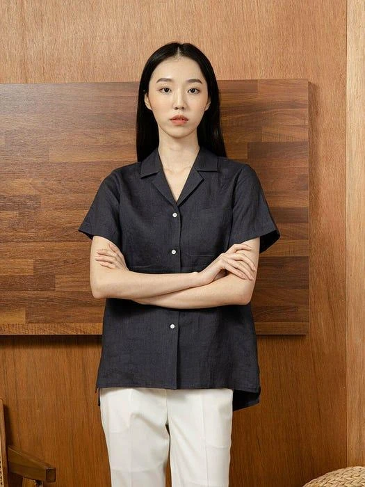 商品RS9 SEOUL|Linen Boy Shirt (3 Colors),价格¥741,第2张图片详细描述