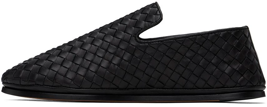 商品Bottega Veneta|Black Intrecciato Slippers,价格¥11067,第3张图片详细描述