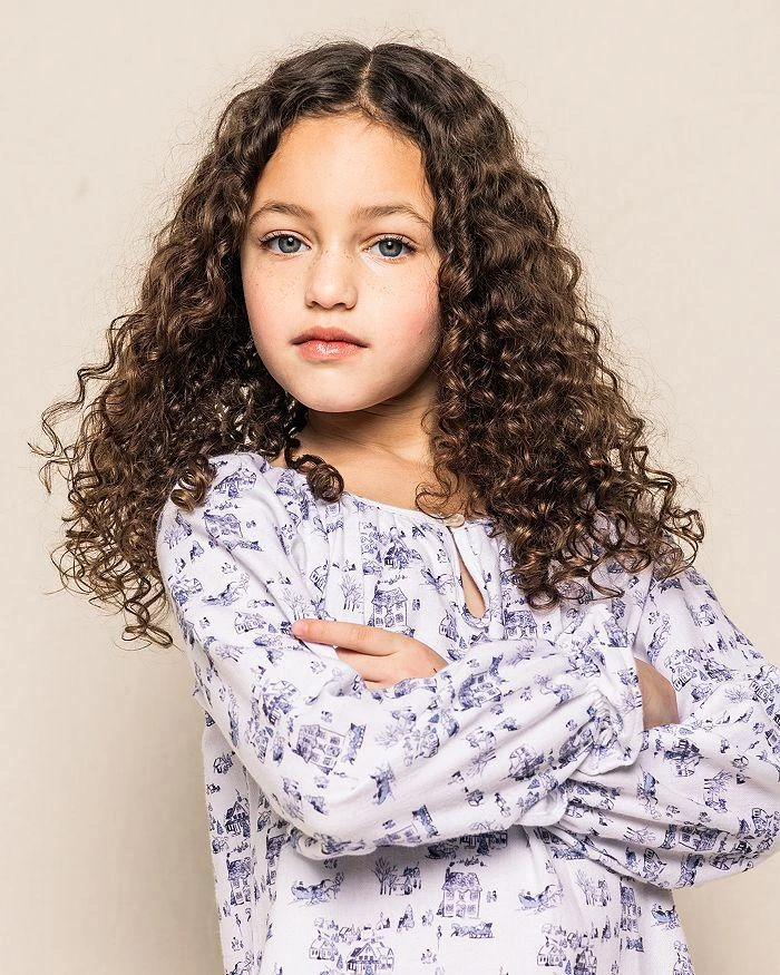 商品Petite Plume|Girls' Winter Vignette Delphine Nightgown - Baby, Little Kid, Big Kid,价格¥358,第5张图片详细描述