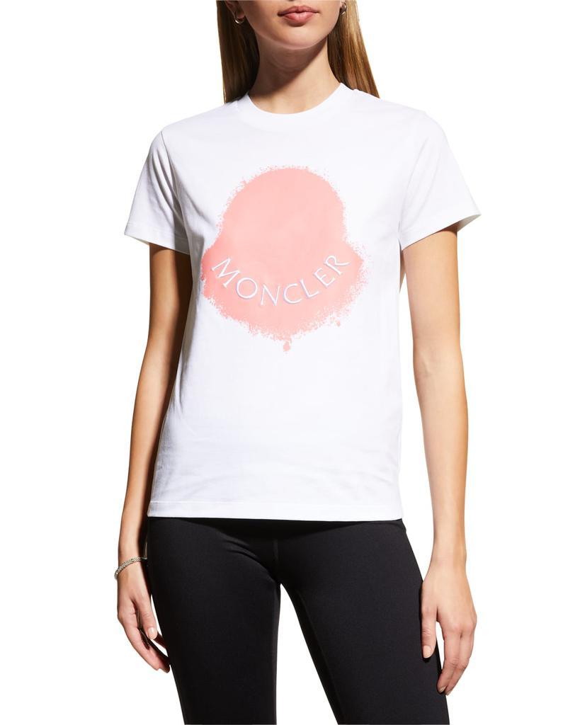 商品Moncler|Spray Paint Logo T-Shirt,价格¥1431,第1张图片