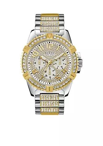 商品GUESS|Silver And Gold Tone Showstopping Presence Watch,价格¥1688,第1张图片