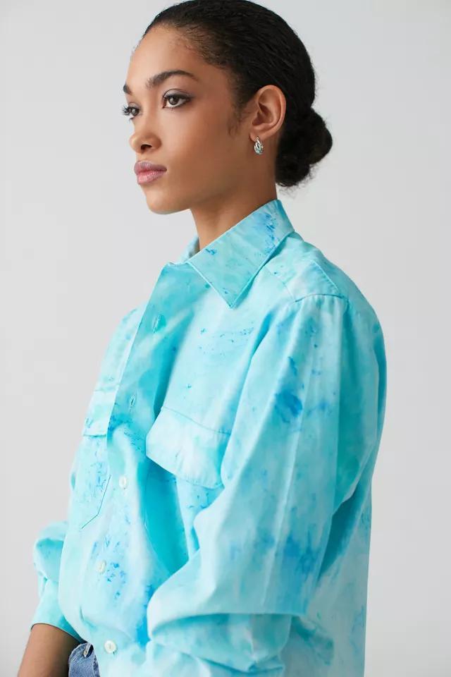 商品Urban Outfitters|Urban Renewal Remade Marble Dye Button-Down Shirt,价格¥147,第7张图片详细描述