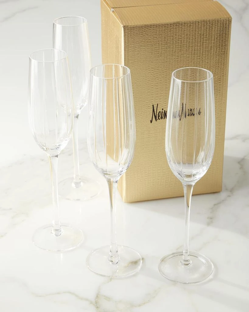 商品Neiman Marcus|Cut Champagne Flutes, Set of 4,价格¥776,第1张图片