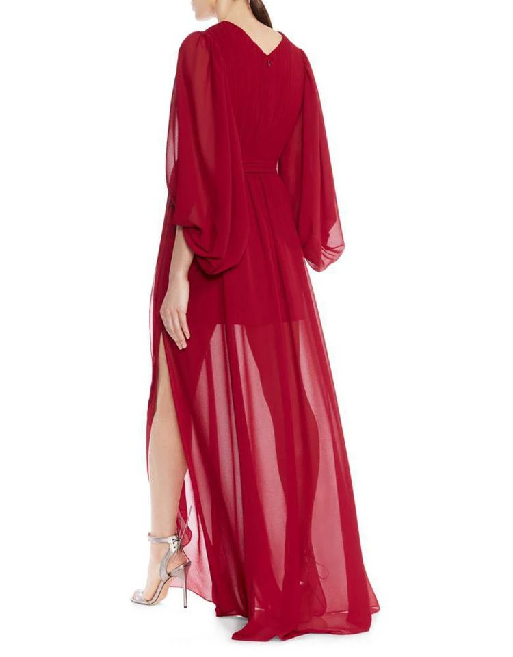 商品Halston Heritage|Plissed Ruffled Gown,价格¥3628,第3张图片详细描述