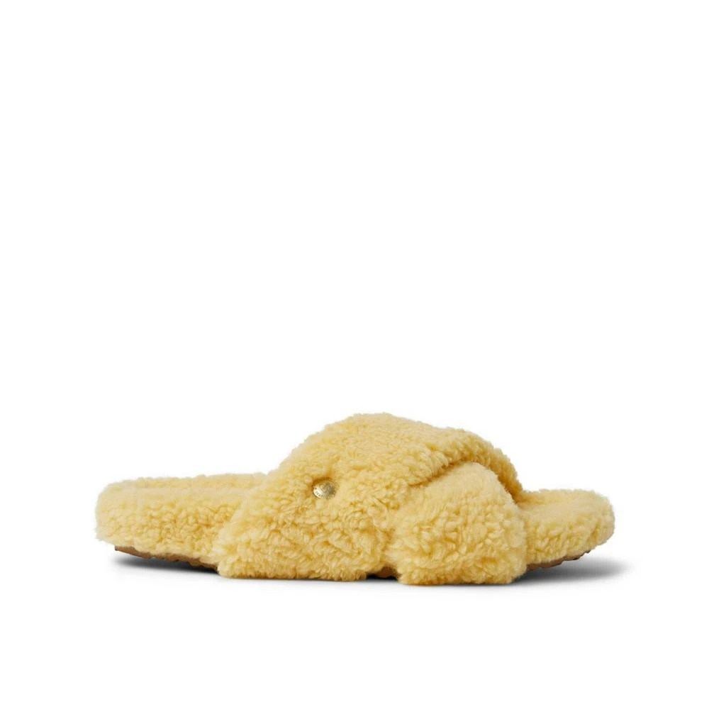 商品Dear Foams|Women's Maddy Teddy Double Band Molded Footbed Slide,价格¥258,第2张图片详细描述