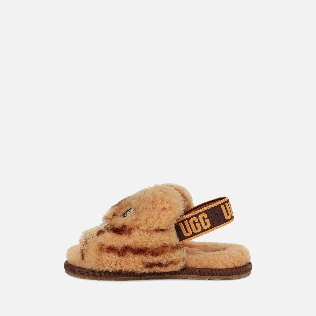 商品UGG|UGG TODDLERS' FLUFF YEAH SLIDE TIGER STUFFIE SLIPPERS - DAISY/DARK EARTH,价格¥236,第3张图片详细描述