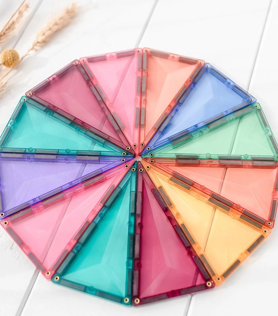 商品Connetix Tiles|Pastel Geometry Pack Play Set,价格¥488,第2张图片详细描述