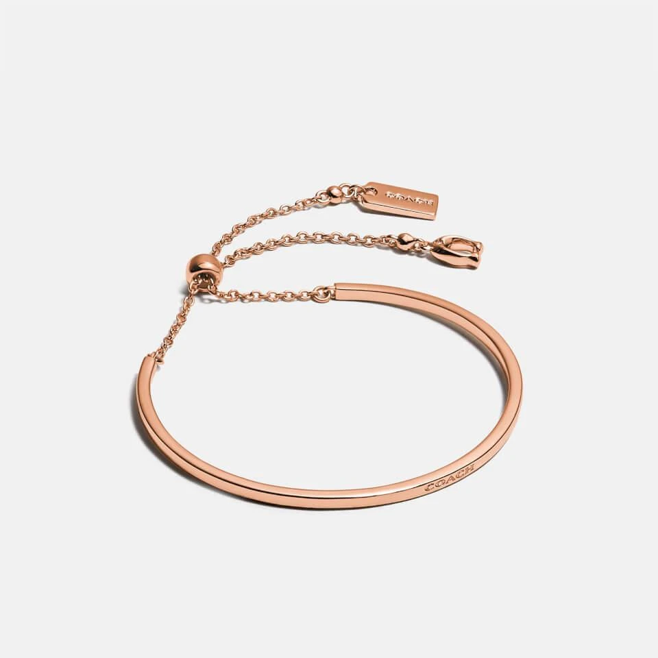 商品Coach|Coach Women's Coach Slider Bangle - Rose Gold,价格¥692,第1张图片