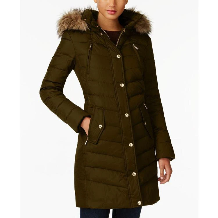 商品Michael Kors|MICHAEL  Faux-Fur-Trim Down Coat, Created for Macy's,价格¥1234,第5张图片详细描述