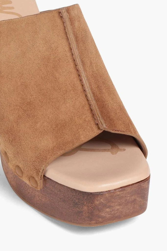商品Sam Edelman|Josselyn suede platform mules,价格¥582,第4张图片详细描述