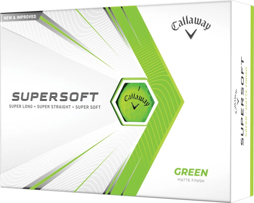 商品Callaway|Callaway 2021 Supersoft Matte Green Golf Balls,价格¥188,第1张图片