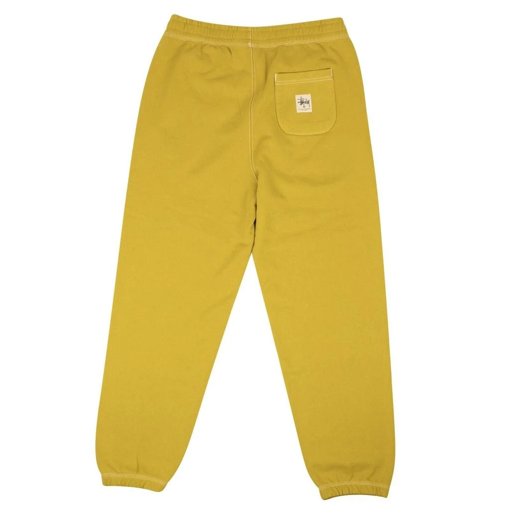 商品STUSSY|Gold Cotton Contrast Stich Label Sweatpants,价格¥778,第3张图片详细描述