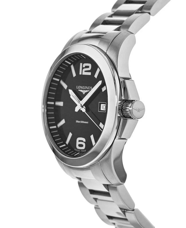 商品Longines|Longines Conquest Quartz Black Dial Men's Watch L3.759.4.58.6,价格¥5010,第3张图片详细描述