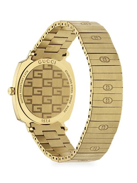 Grip GG Yellow Gold PVD Bracelet Watch商品第4张图片规格展示