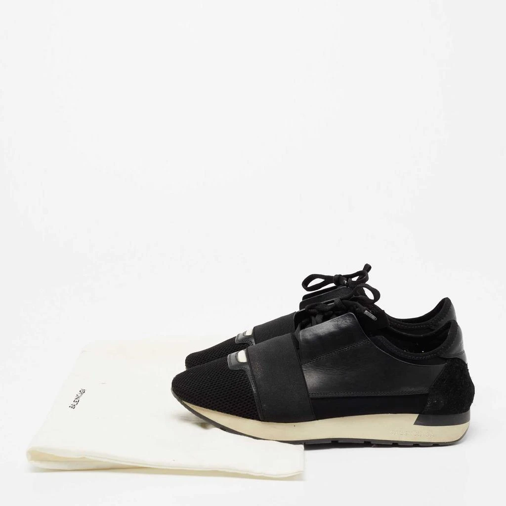 Balenciaga Black Leather And Mesh Runner Sneakers Size 40 商品