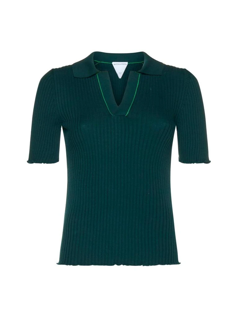 商品Bottega Veneta|Bottega Veneta V-Neck Polo Shirt,价格¥3674,第1张图片