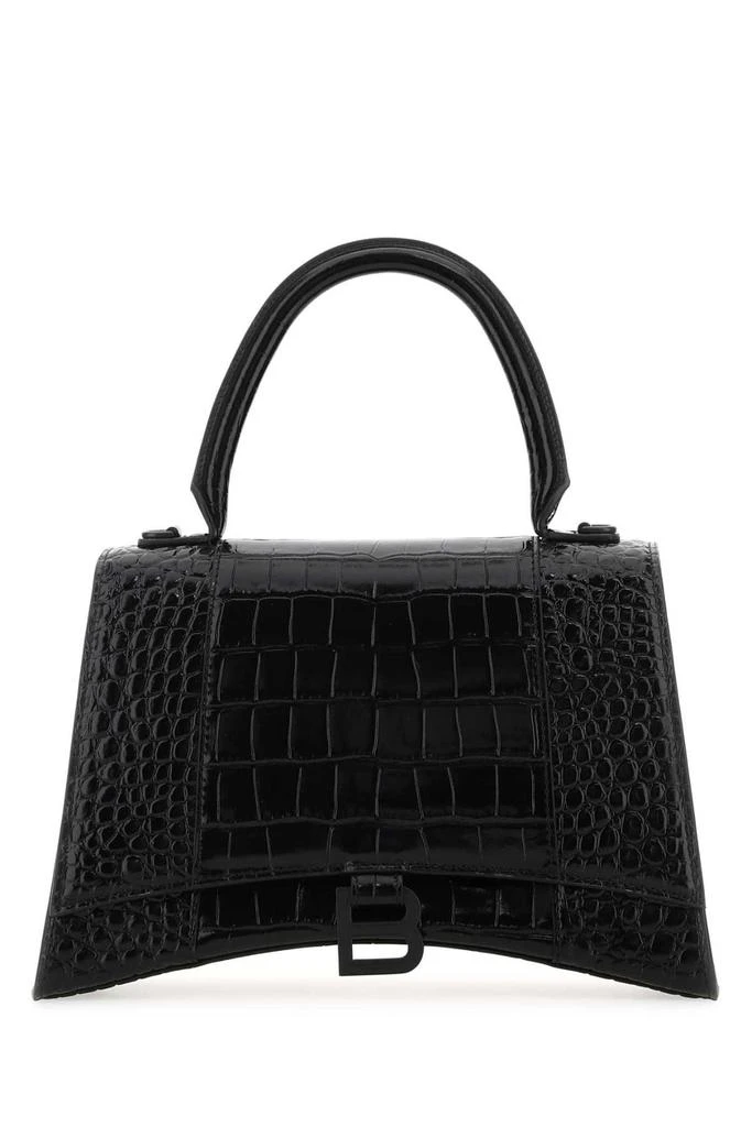 商品Balenciaga|Balenciaga Hourglass Crocodile Embossed Top Handle Bag,价格¥23981,第1张图片